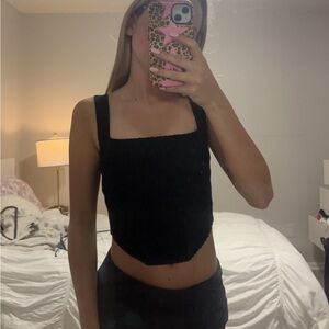 Kendall and Kylie women’s crop top black